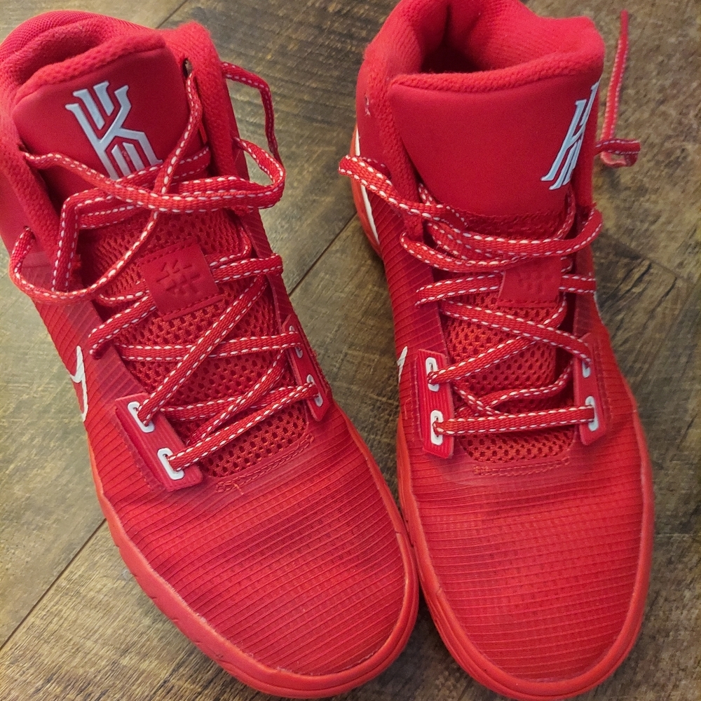 Nike red basketball shoes